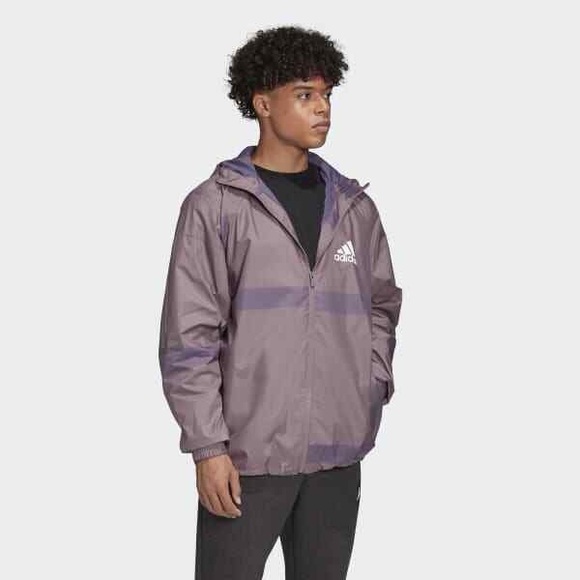 Adidas Men's Lightweight Jacket FL3613 Legacy Purple Size M MSRP $85 NWOT - Picture 1 of 4